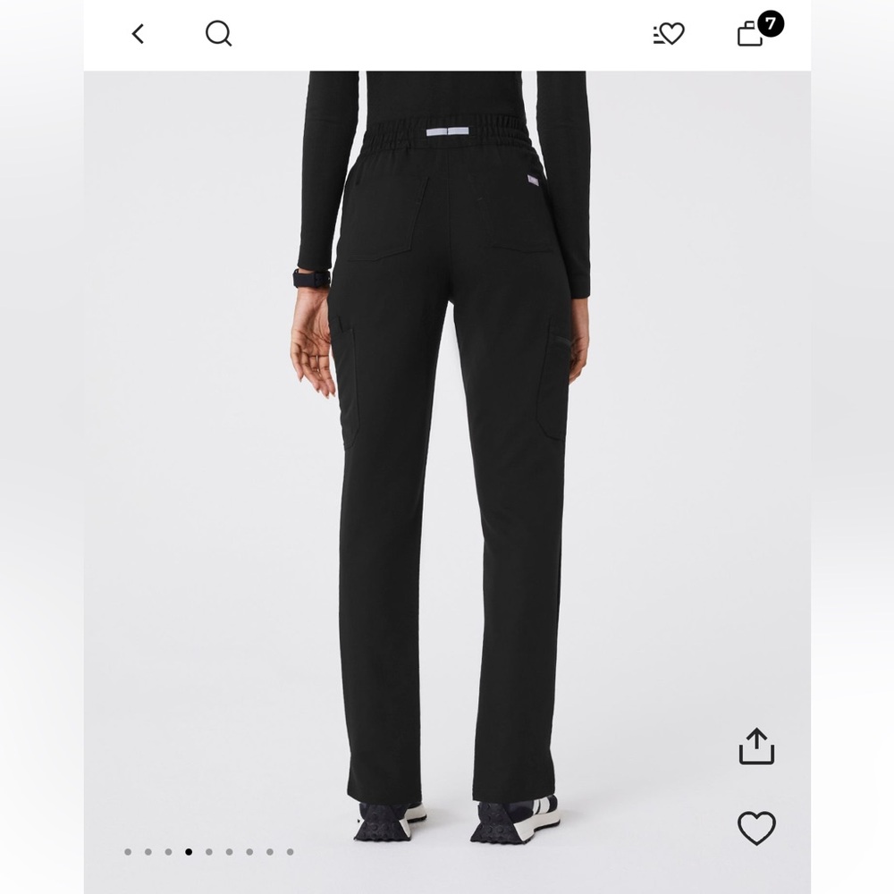Women's Black High Waisted Dowa - Scrub Pant